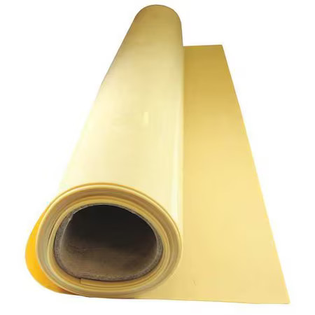 Zoro Select Bulk-Rs-Nat40-206 Rubber Roll, Gum, 1/8 In. Thick, 10 Ft., 40A,