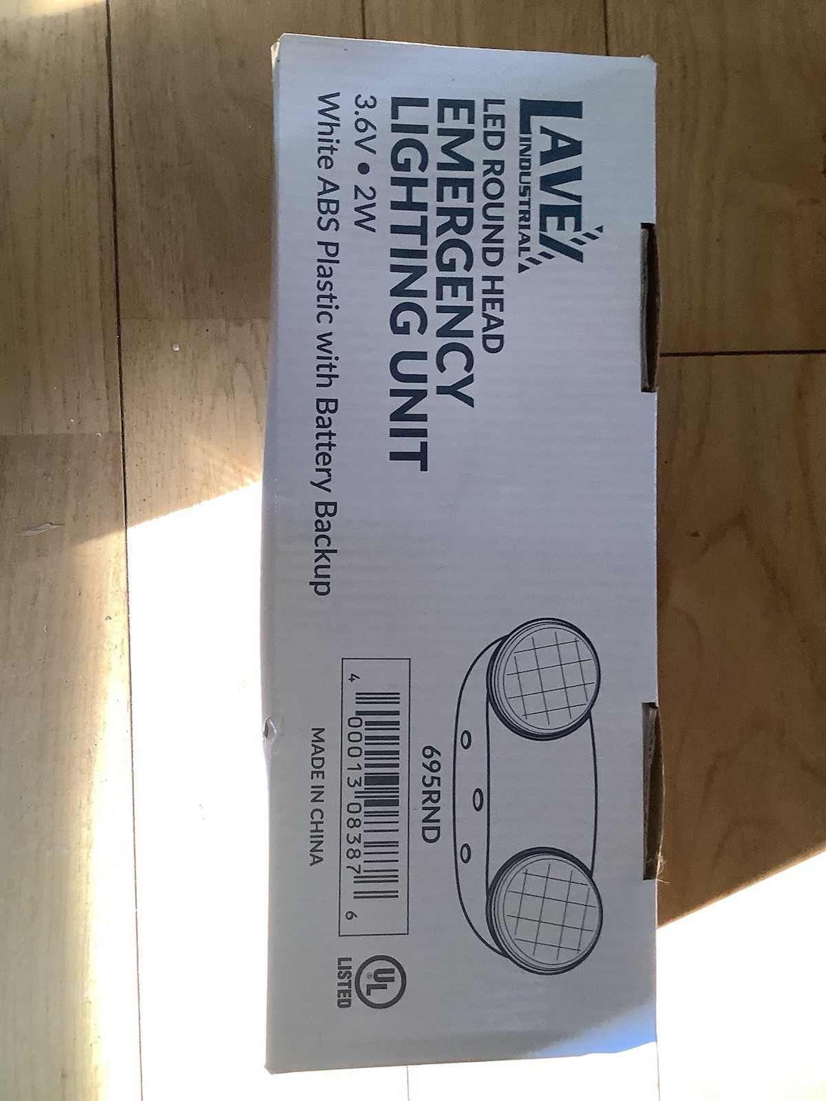 Lavex Industrial LED Round Head Emergency Lighting Unit 695RND