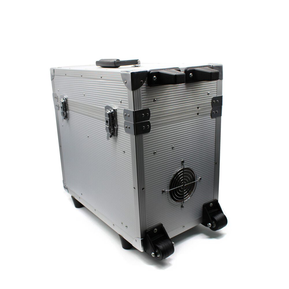 Portable Dental Mobile Delivery Unit Rolling Box Air Compressor Suction 4 Hole