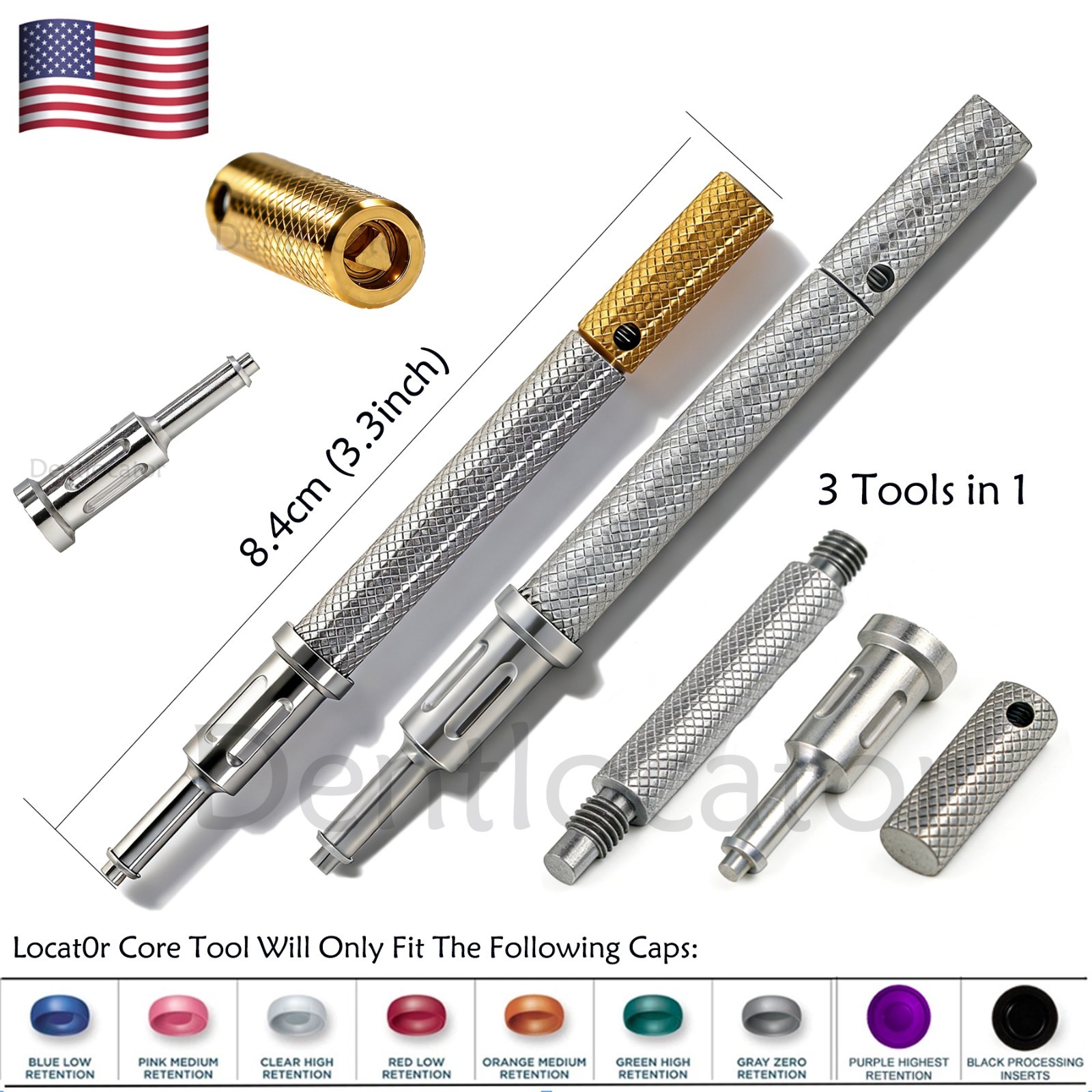 US Zest Locator Abutment for Zimmer Screw Vent 3.5/4.5 Platform and compatibles