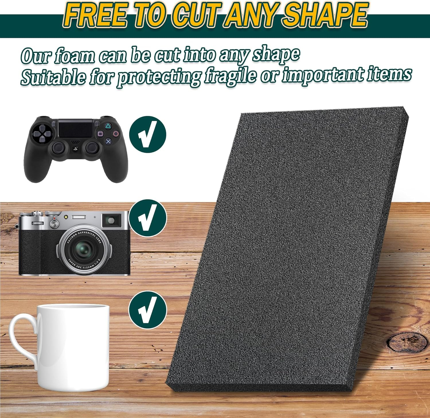 Polyethylene Foam Pads for Packing Foam Sheets Black Cuttable High Density Cushi