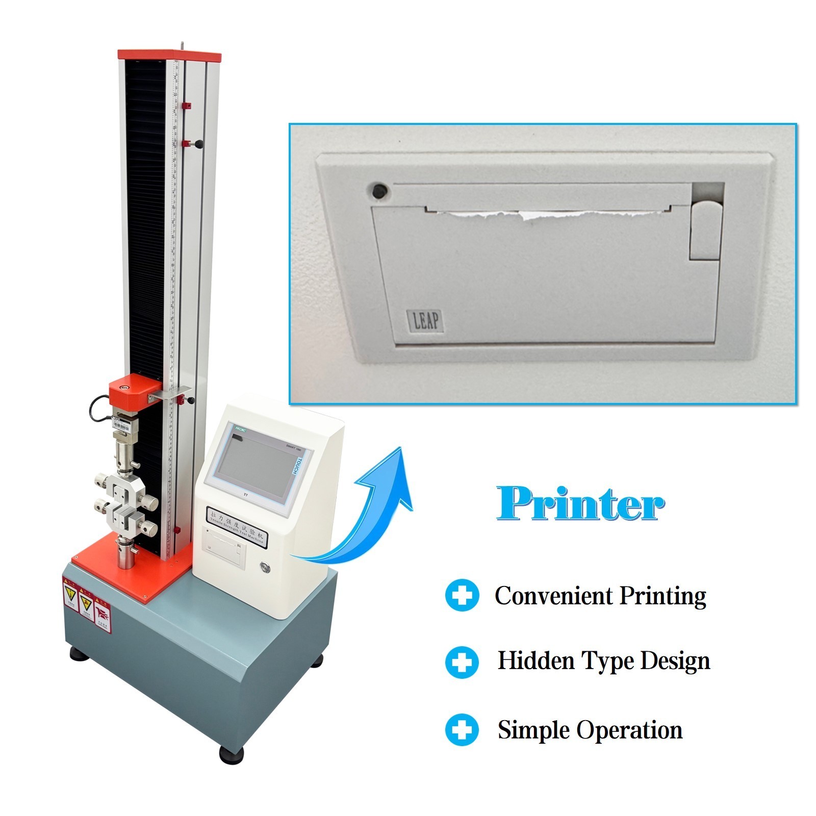 110V 200KG Electric Tensile Strength Testing Machine with Printing Function