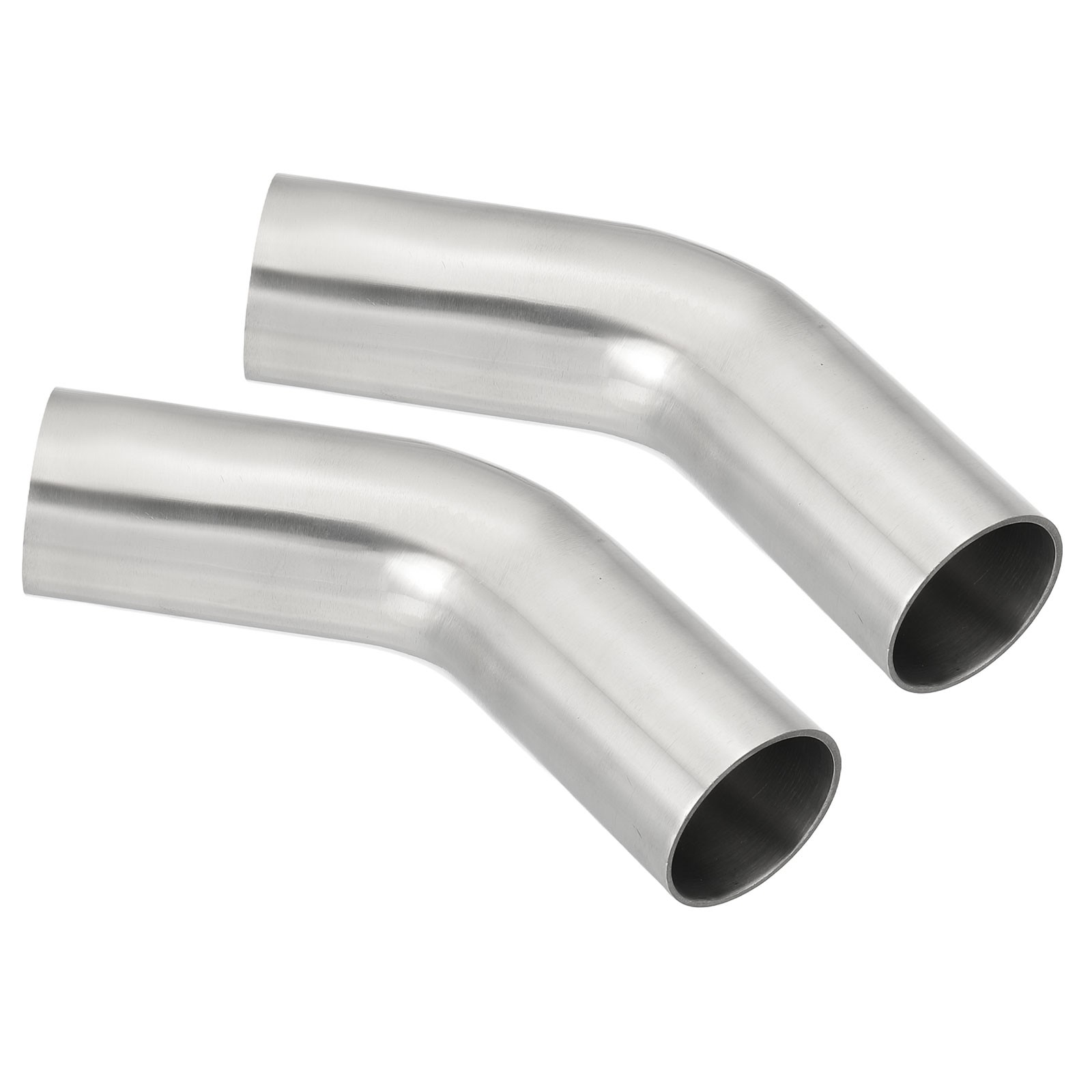 2PCS 45 Degree Bend Elbow 1 1/4 Inch OD Steel Exhaust Pipe Intercooler Connector