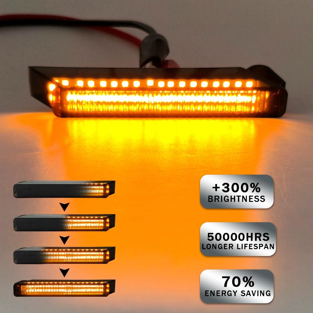 OTnhaee LED Sequential Switchback Side Mirror Marker Running Turn Signal Light