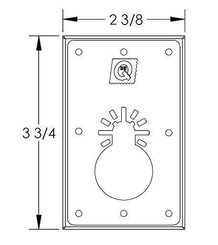 QBit SQ1000-S Oscillating Multi Tool Saw Blade Cut Single Gang Wall Outlet Box