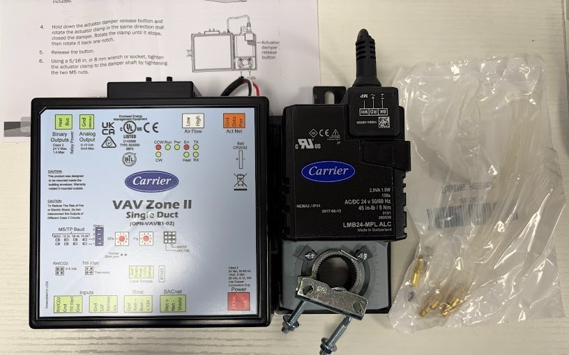 OPN-VAVB1-02 Carrier VAV Zone II Single Duct Controller