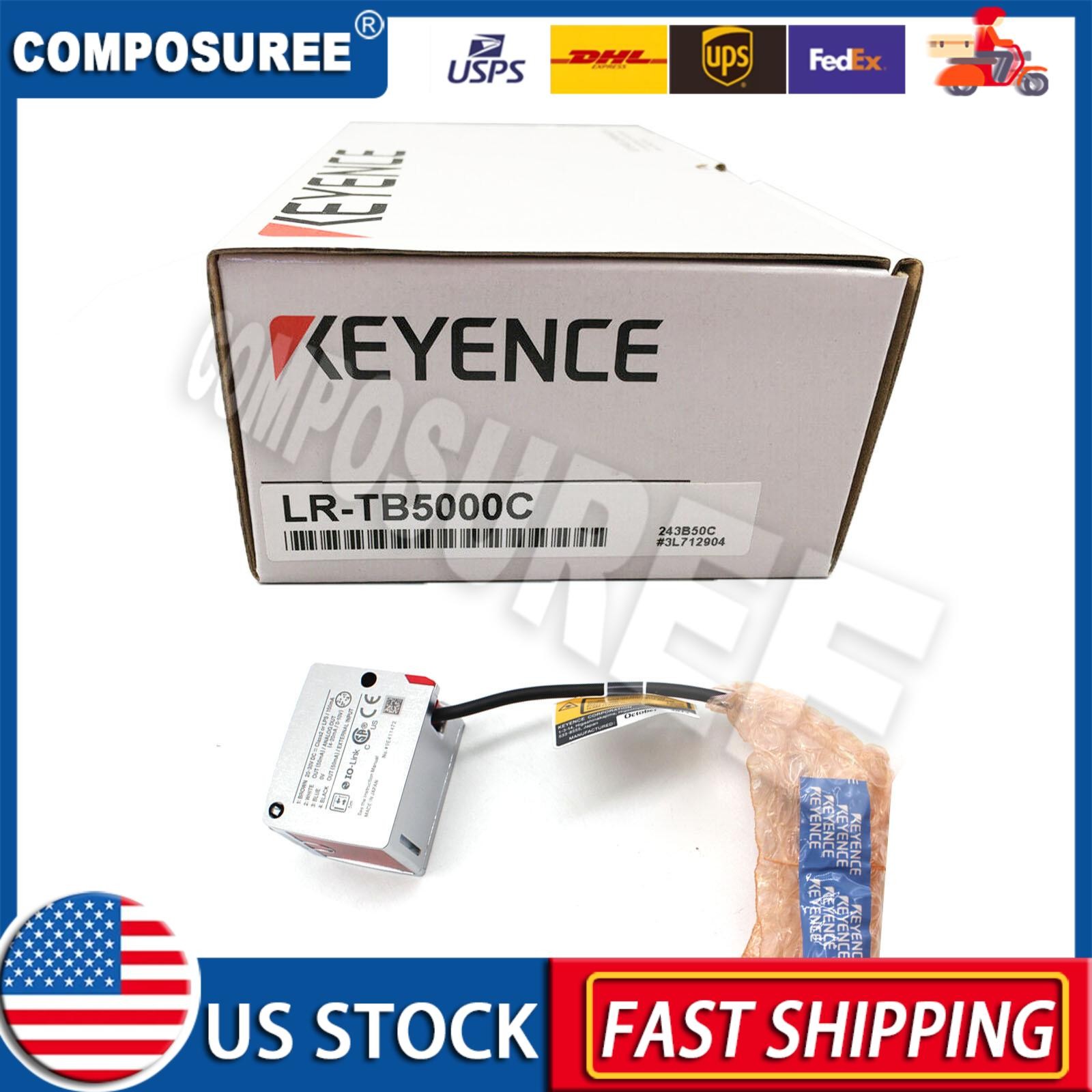 1PC New In Box KEYENCE LR-TB5000C Laser Sensor Switch US Free TAX