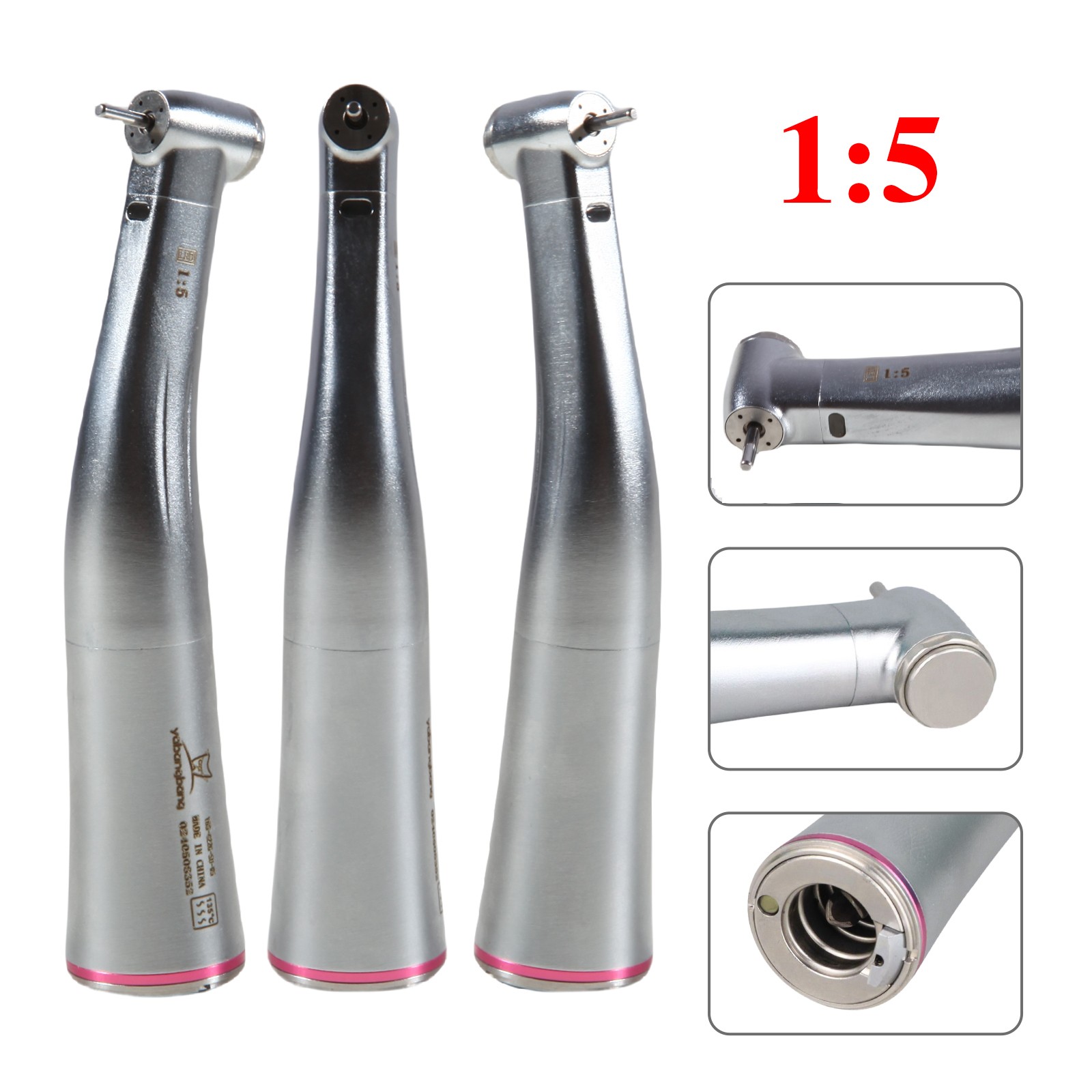 Dental Wireless Electric Hygiene Prophy Handpiece +2Pcs Universal Prophy Angles