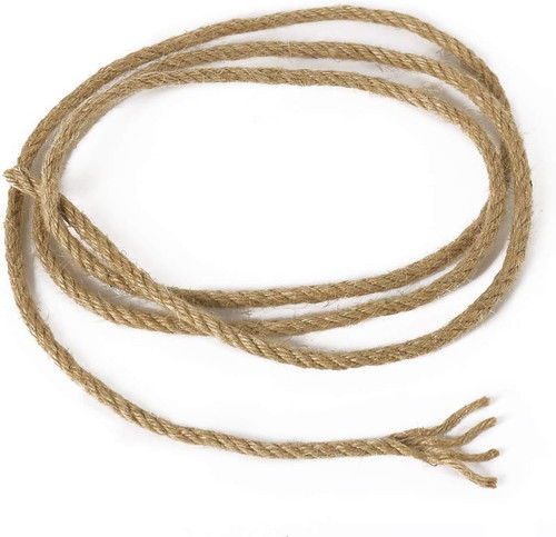 Tenn Well 5mm Jute Rope, 100 Feet 4Ply Twisted Thick 100 Feet, Brown