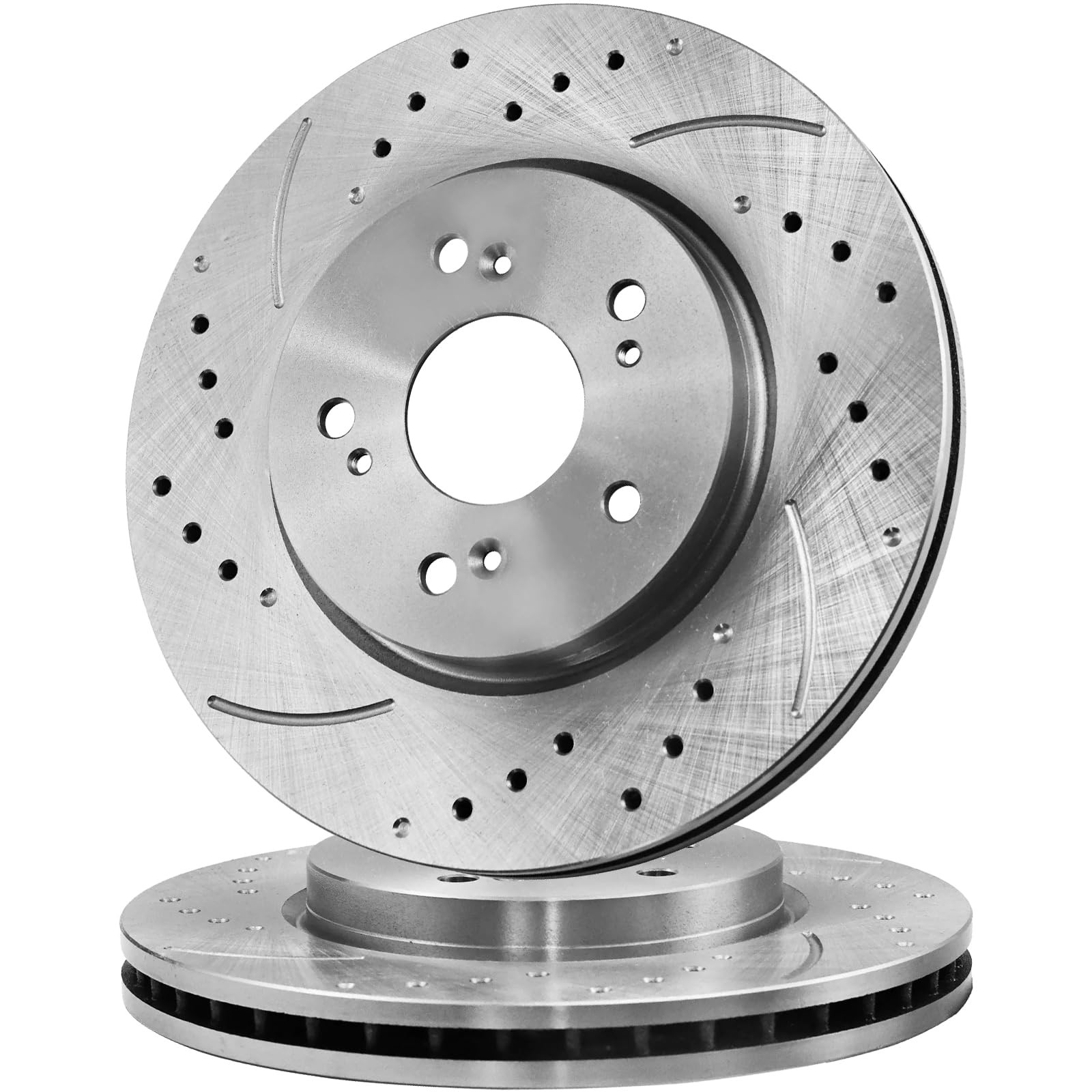 11.65″ Front Drilled Slotted Rotors Honda CR-V 2007-2016 Crosstour 2010-2015