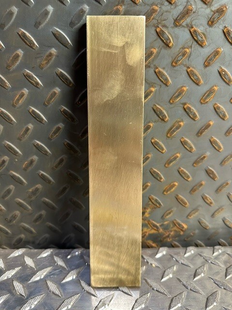 2pcs 2″x3/8 thick C360 BRASS FLAT BAR 10″ long Solid Plate Mill Stock bar #4.5
