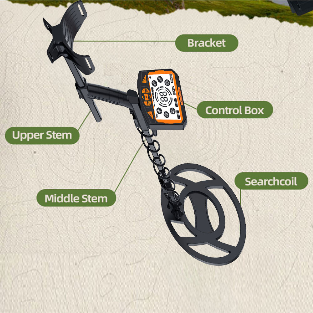 Advanced Metal Detector – 5.8KHz,DISC Range,Ideal for Gold & Silver Hunting