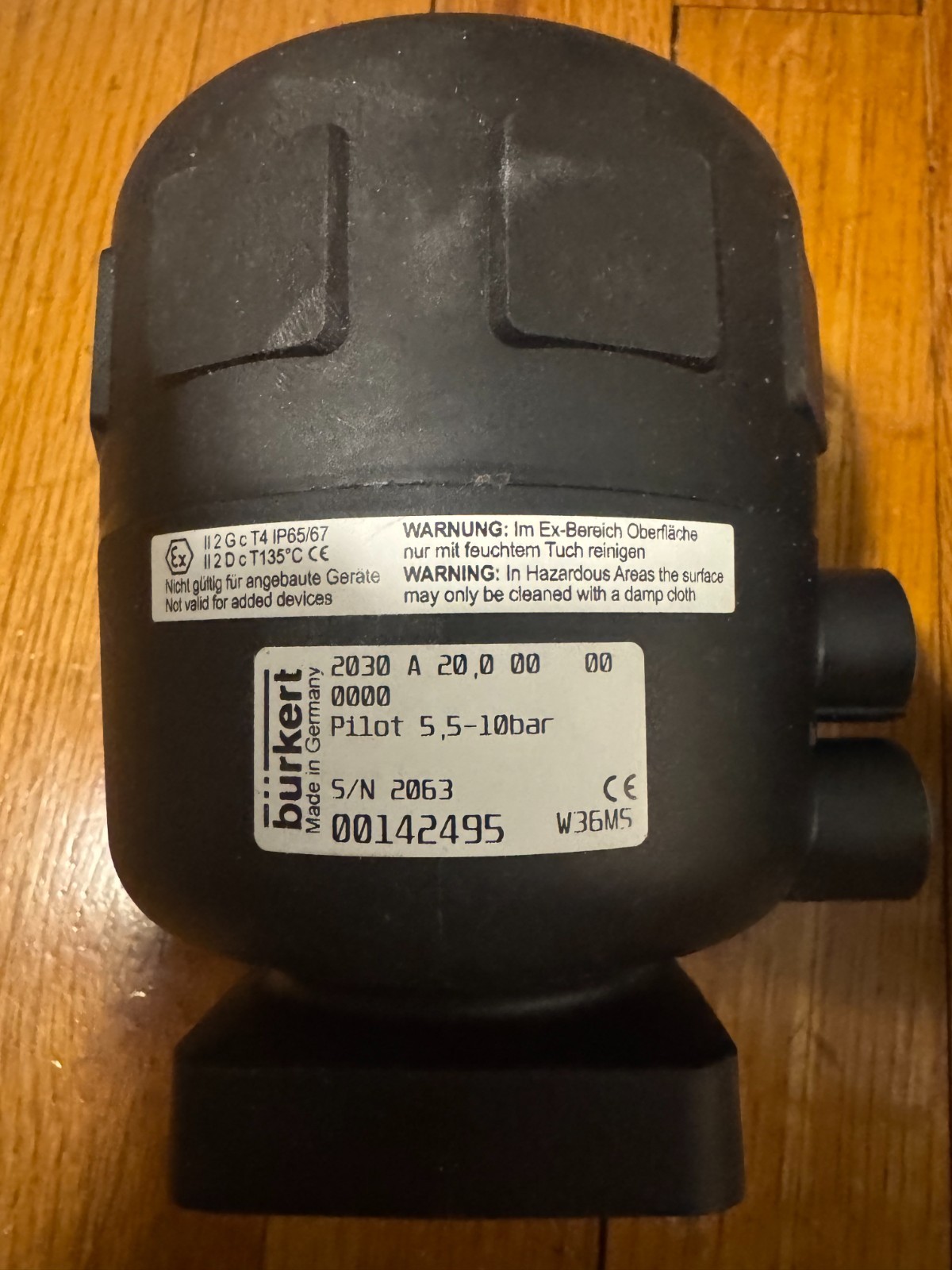 BURKERT PILOT 5,5-10Bar 00142495