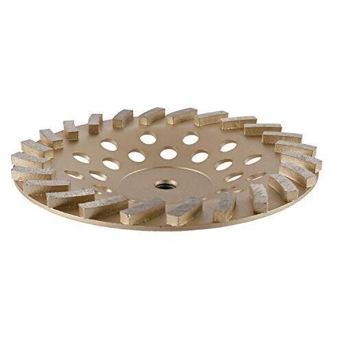7″ Concrete Grinding Cup Wheels 24 Seg Diamond Abrasive Segments 5/8″-11 Arbor