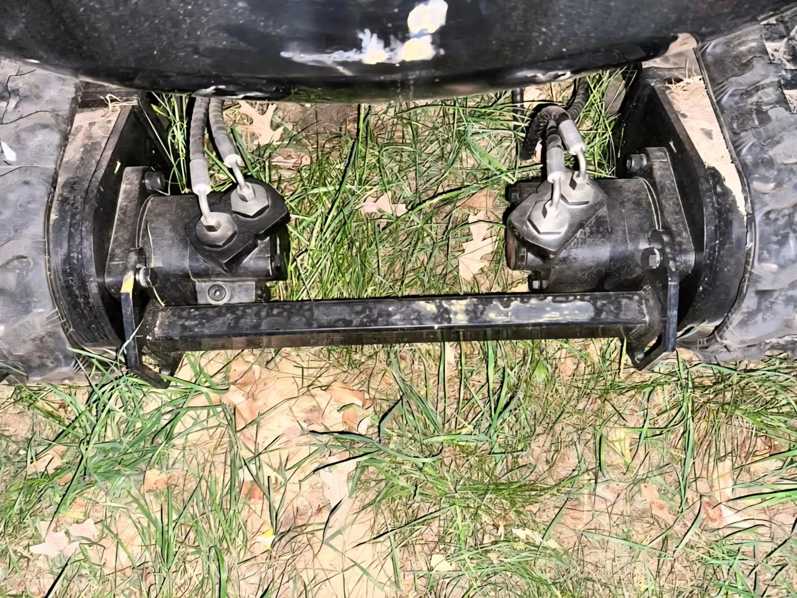 Pair Flange bracket For Chinese Mini Excavator Drive Motor Reinforcement Bracket