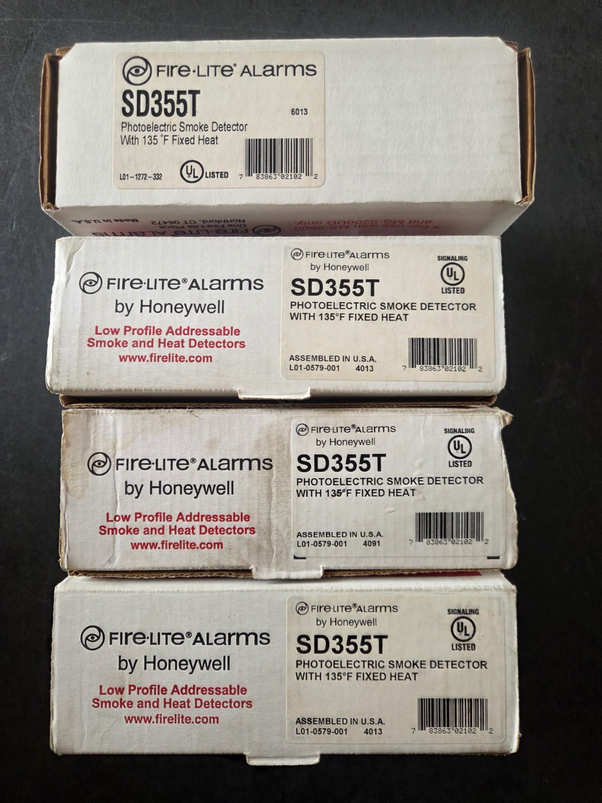 FIRE-LITE SD355T COMBO PHOTO SMOKE/135° FIXED TEMP HEAT DETECTOR – NEW 4 AVAIL.