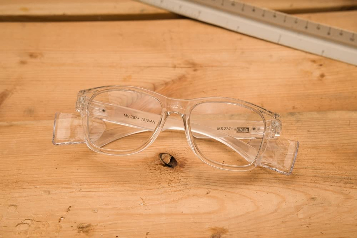 Anti-Fog Polycarbonate Safety Glasses with Side Shields, 1 Pair, Clear Lens