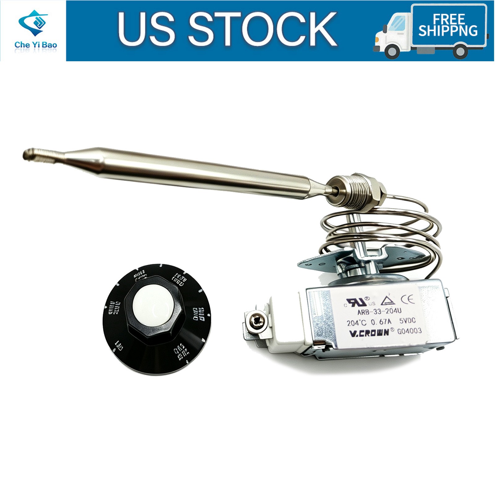RX-1-36 Thermostat for Fryer 1/4″ Mpt Stuff Box 60125401 Compatible with Pitco