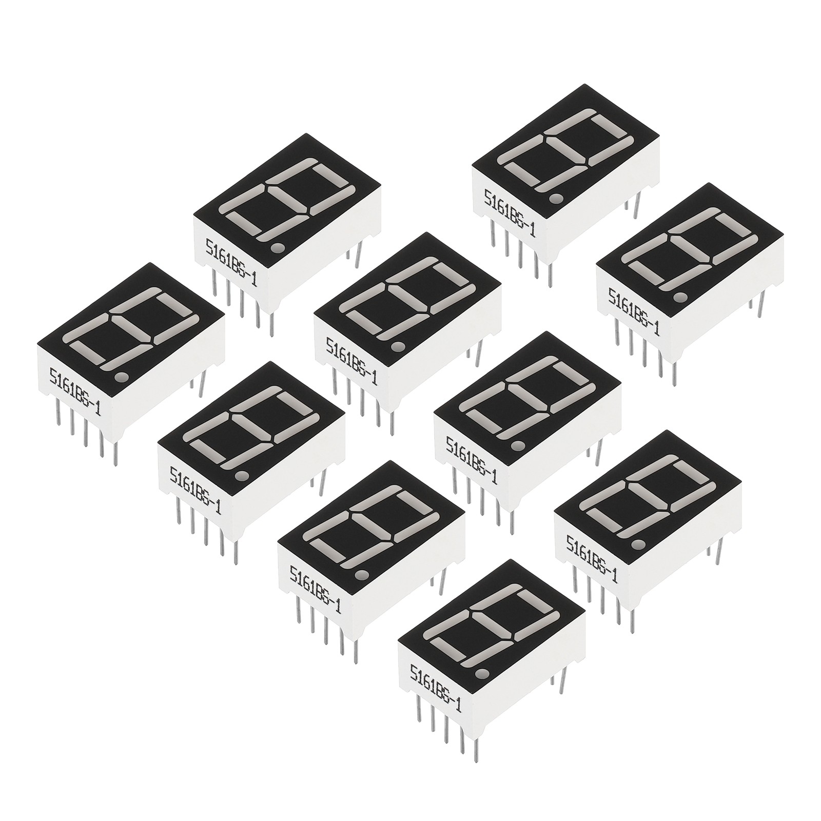 20 x LED Display Digital Tube Common Anode 7 Segment 10Pin 1 Bit 2.1V 0.56″ Red
