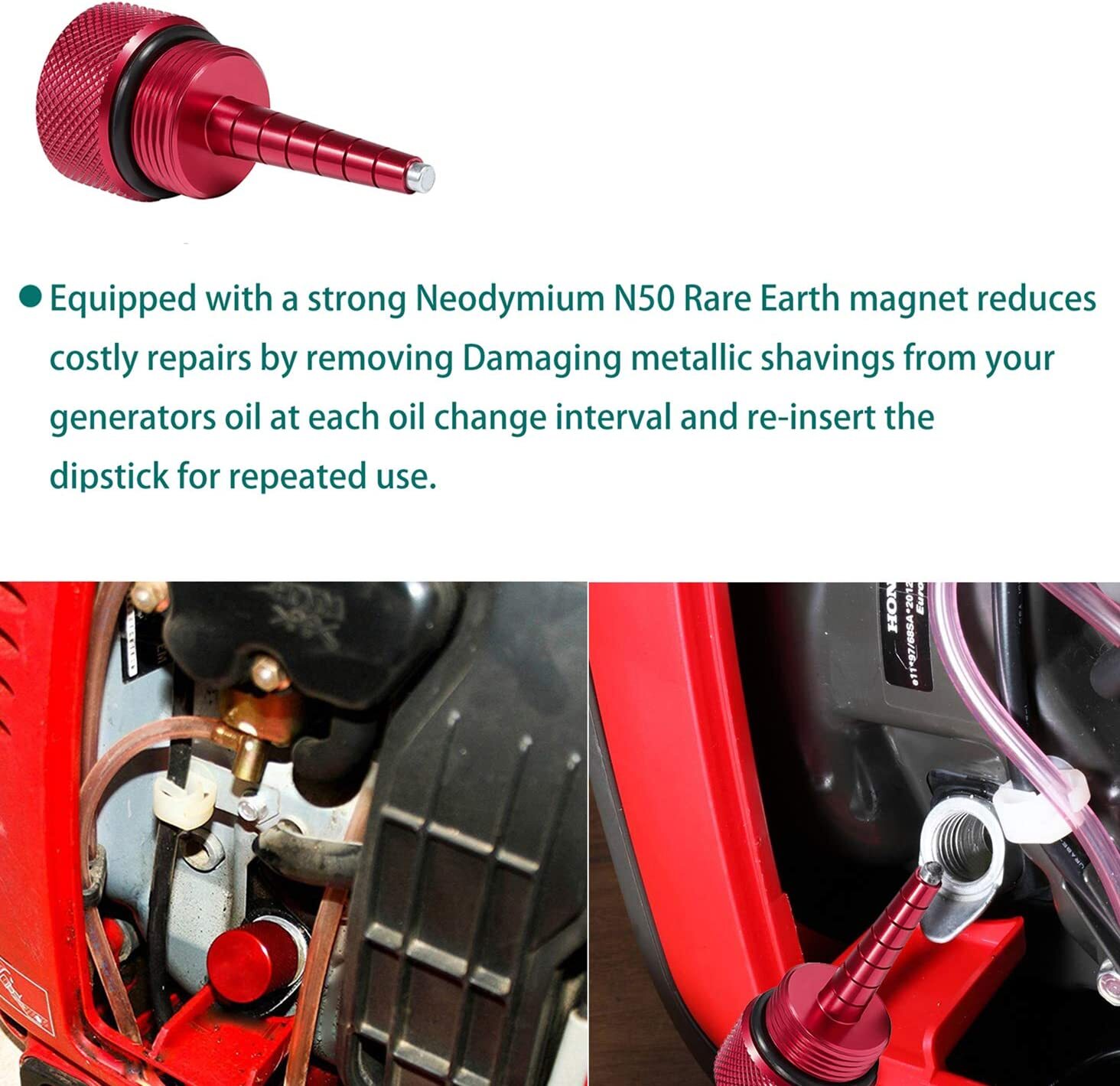 Extended Run Gas Cap Hose Oil Funnel Dipstick Kit For Honda Generator EU2200i✨💖