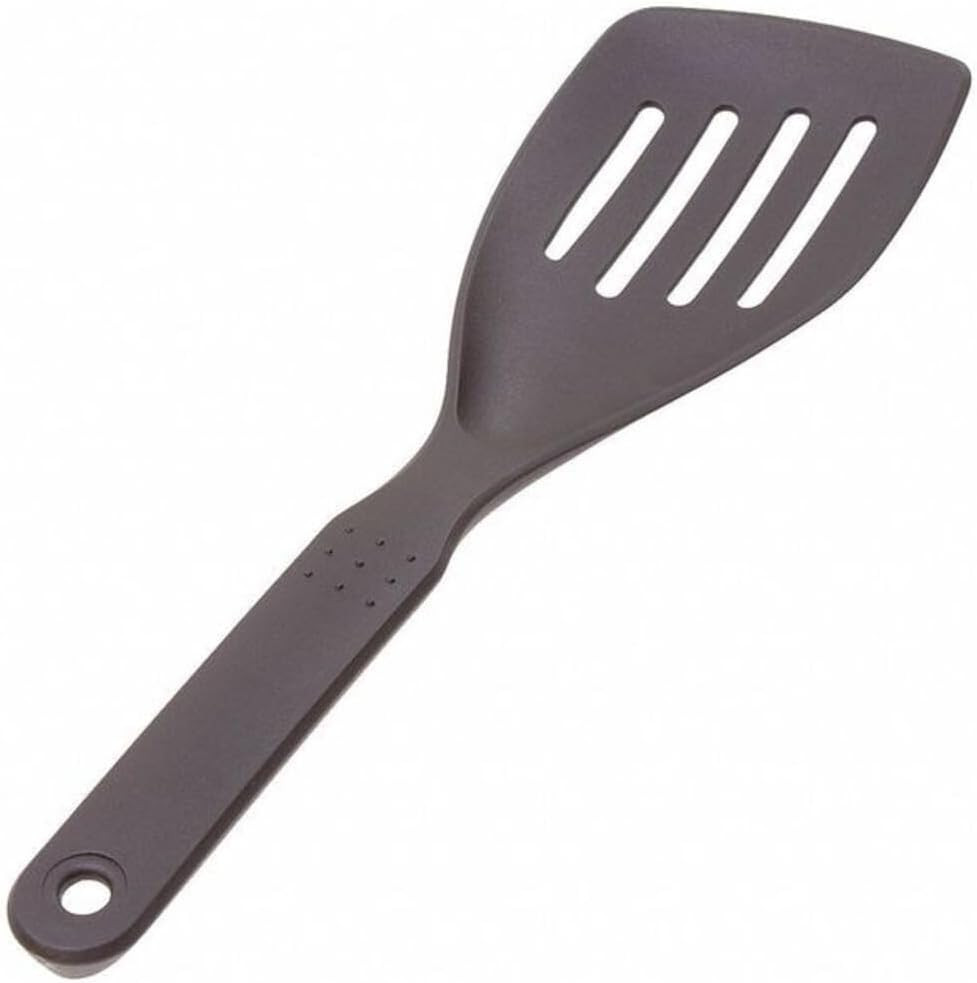 Nylon Slotted Scoop Turner, 11″, Silver,Ny5