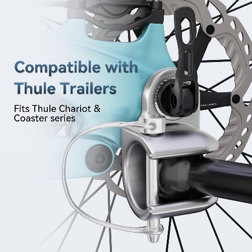 Bike Trailer Hitch for Chariot & Coaster Serie, Sturdy & Durabl Color: Slivery