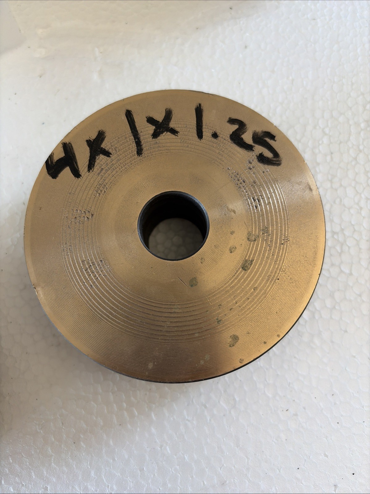 932 BEARING BRONZE ROUND ROD BAR STOCK 4”Diameter 1”ID X 1.25 long Oversized