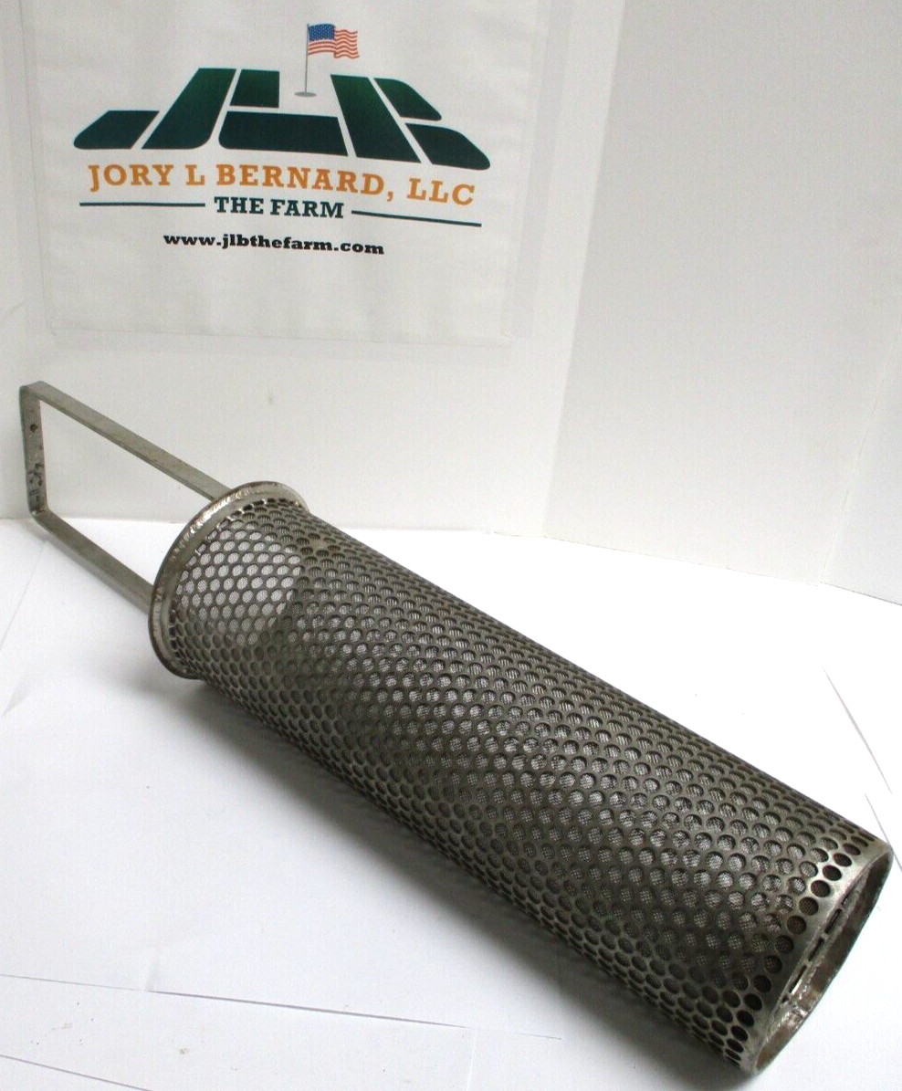 BASKET STRAINER SCREEN , SST , 4″ X 13″ , w/ 7-1/2″ HANDLE , SURPLUS