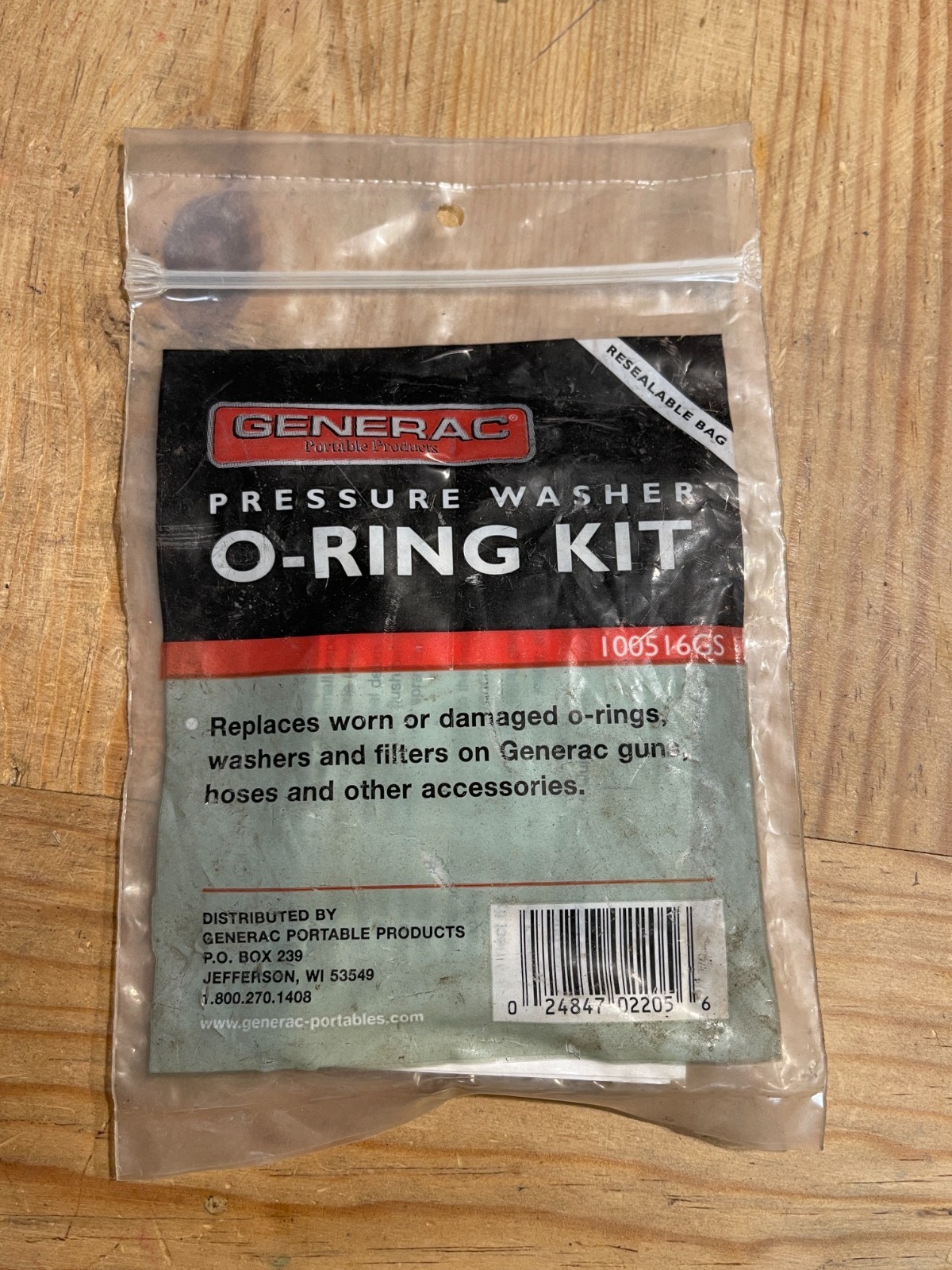 100516GS Genuine Generac Briggs & Stratton O-Ring Kit 705001