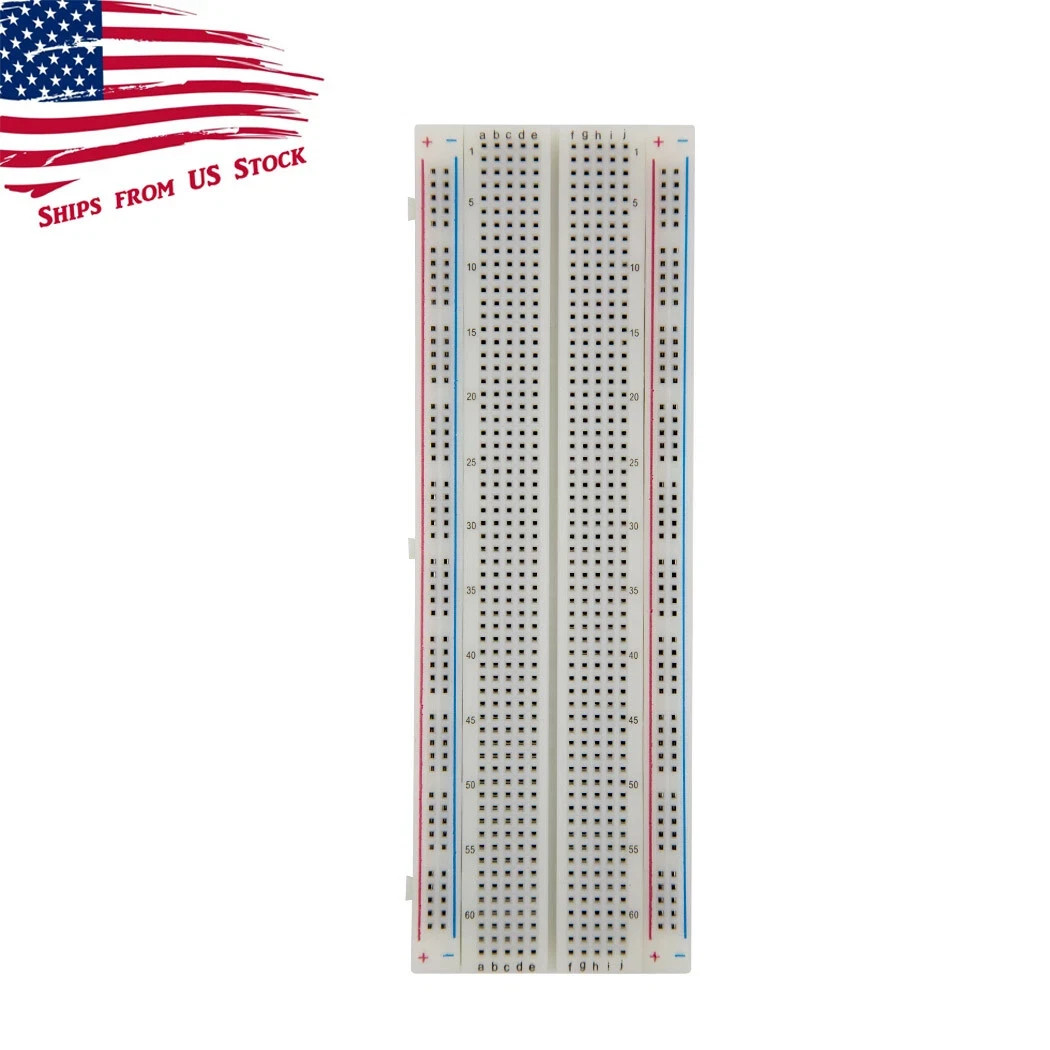 1X MB-102 830 Point Prototype PCB Solderless Breadboard Protoboard