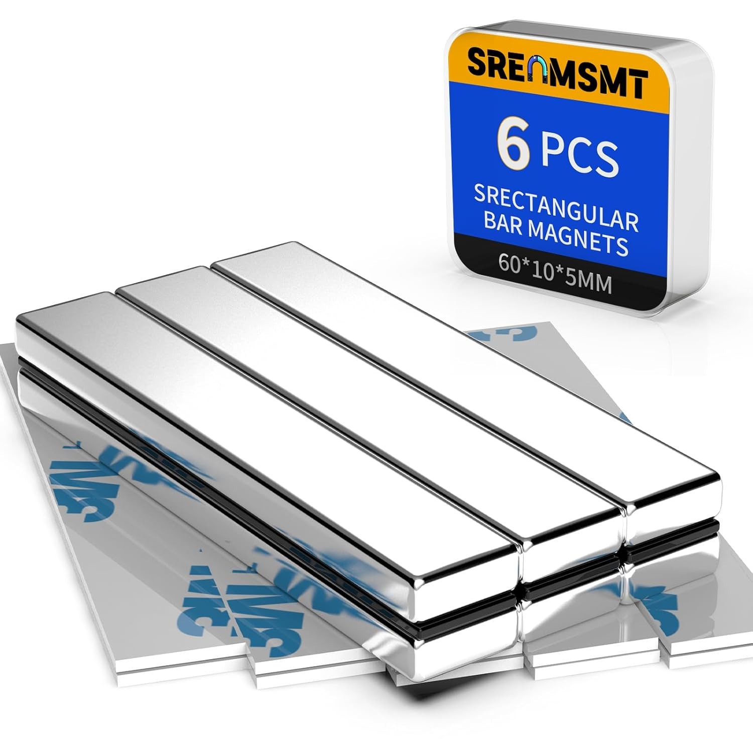 4-12 Neodymium Bar Magnets Rare Earth Rectangle Heavy Duty Powerful 60X10X3Mm