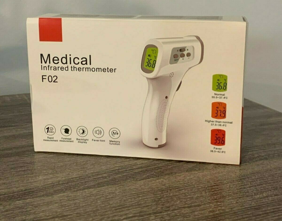 FDA Approved Clinical Non-Contact Thermometer / Termómetro Infrarojo Batt incl.
