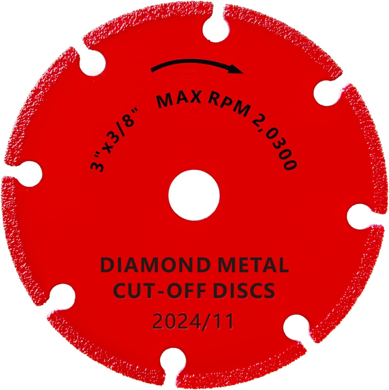 FOXBC 3 Inch Diamond Cut Off Wheel with 5000+ Metal Cutting on Rebar, Stainle…