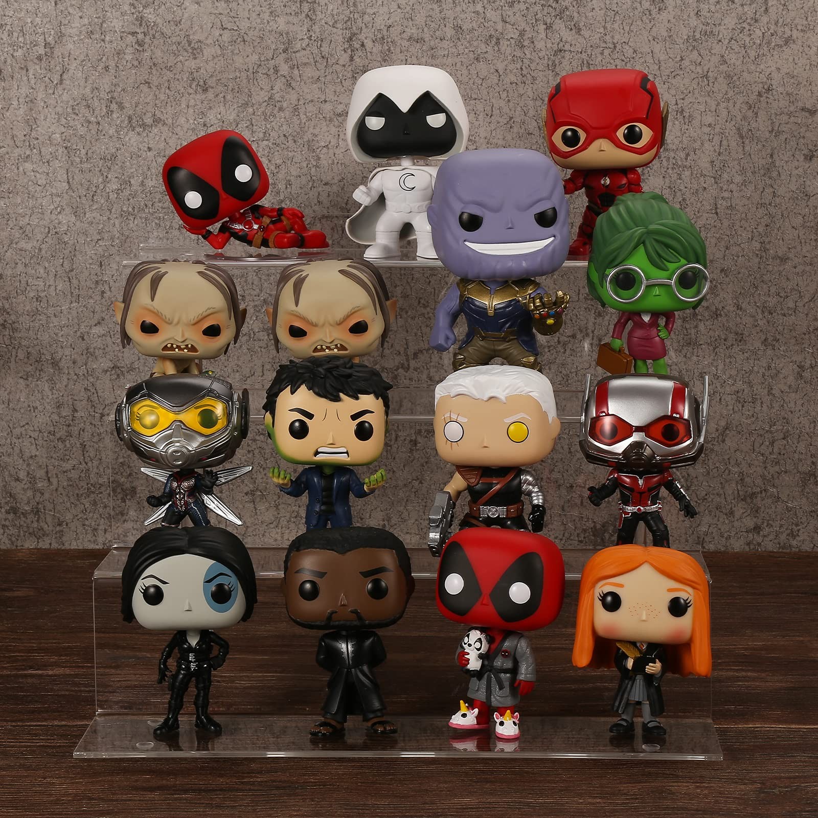 Clear Acrylic Display Riser Shelf for FUNKO POP, Perfume Makeup Organizer and