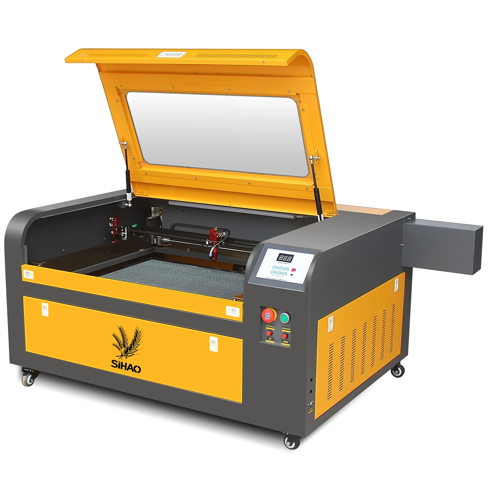 SIHAO CO2 Laser For Acrylic Wood Engraving Engraver Machine 60W Dual Channel