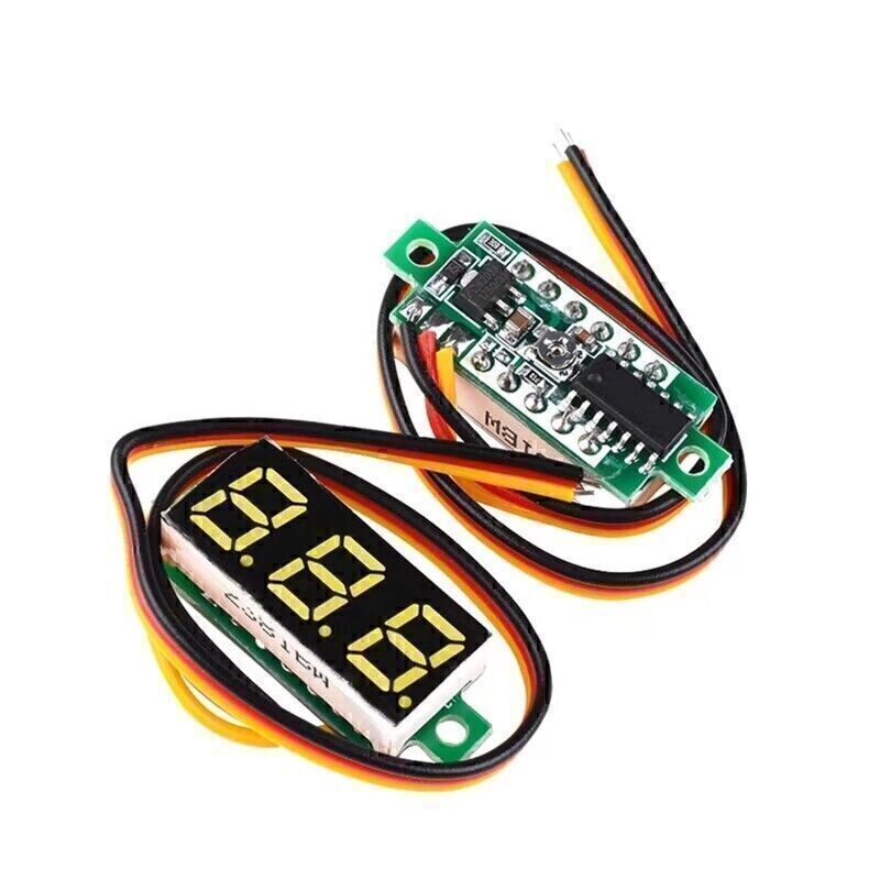 Mini DC 30V 2 Wire LED Digital Tube Display Panel Volt Meter Voltage Voltmeter#