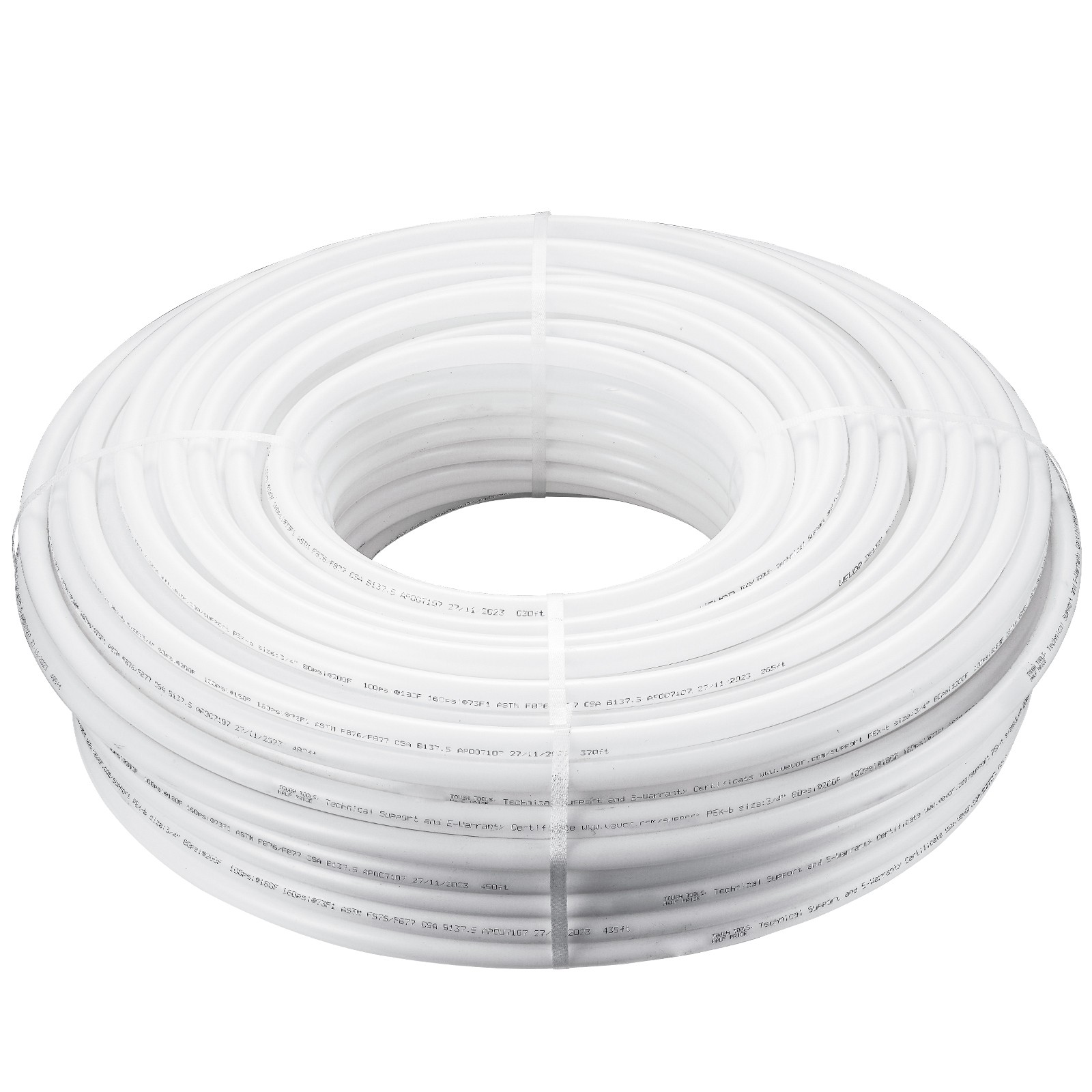 VEVOR 3/4” x 500ft White PEX-B Tubing/Pipe for Potable Water with Pipe Cutter