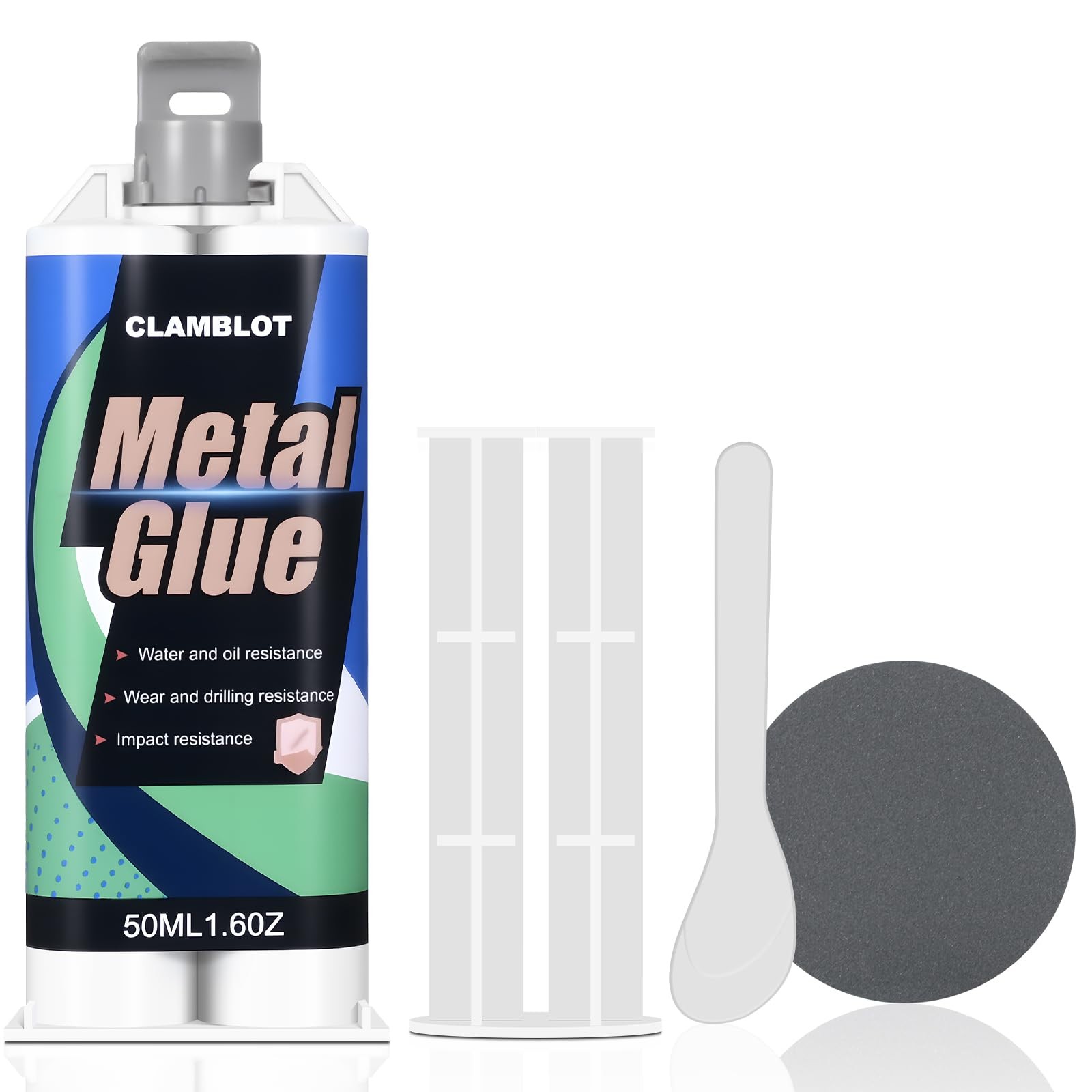 Heavy Duty Metal Glue & Steel Epoxy – 1.76oz Waterproof Liquid Weld, Stronges…