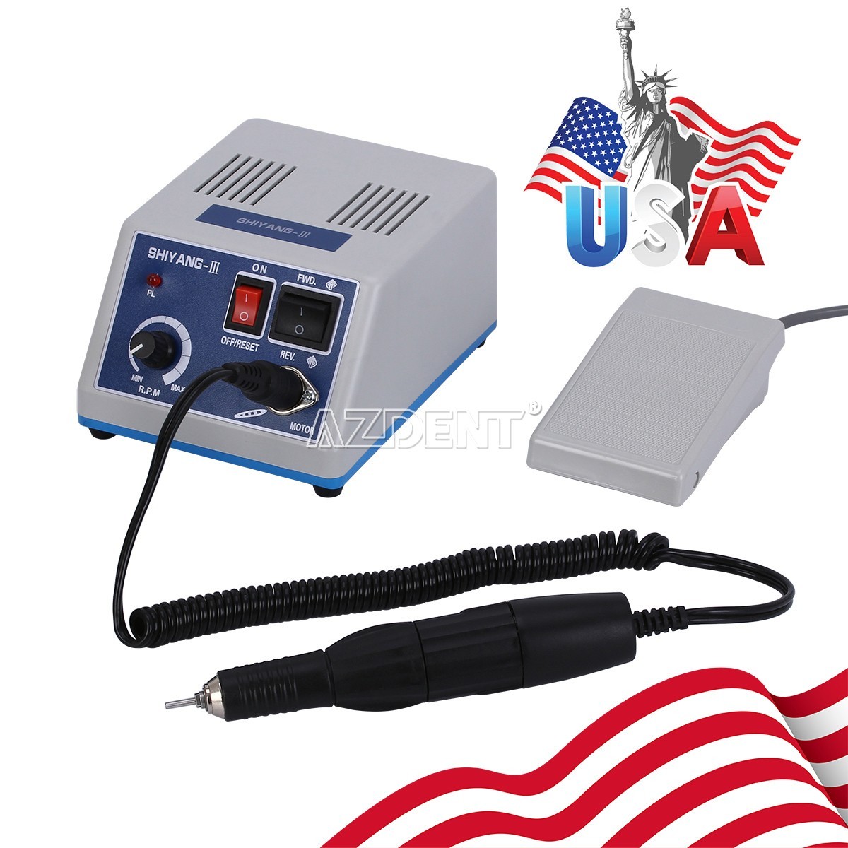 Dental Lab Marathon Electric Micromotor Polishing Unit /Vacuum Dust Collector