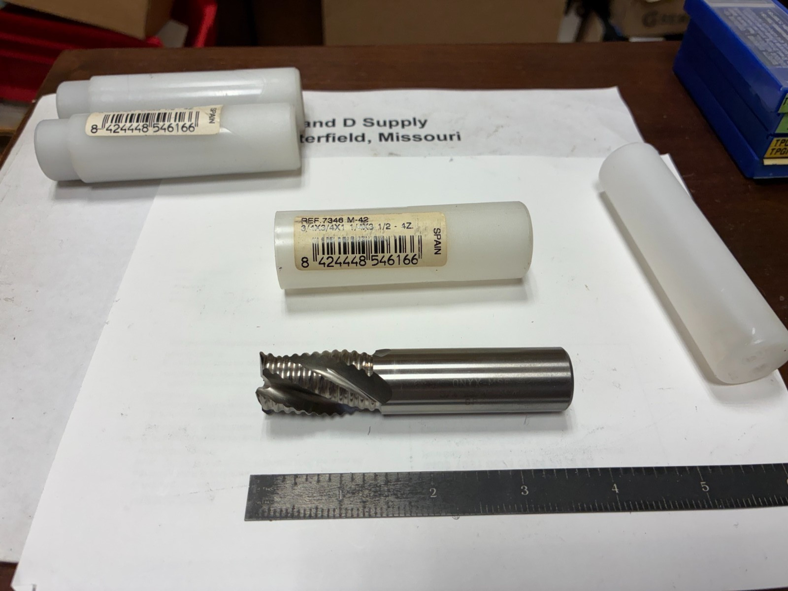ONYX-MSC 3/4″x 3/4″x1-1/4″x 3-1/2″, M42 Cobalt, 4-Flute, Roughing End Mill