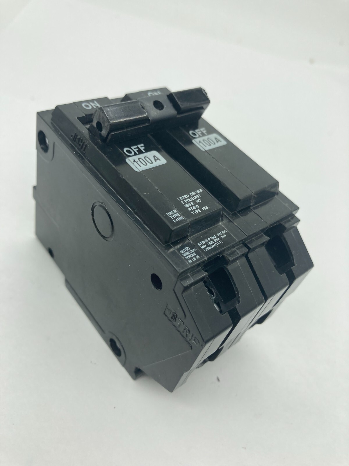 HQL2100 2 Pole 100 Amp 120 240V AC Plug In Type HQL Generic Main Circuit Breaker