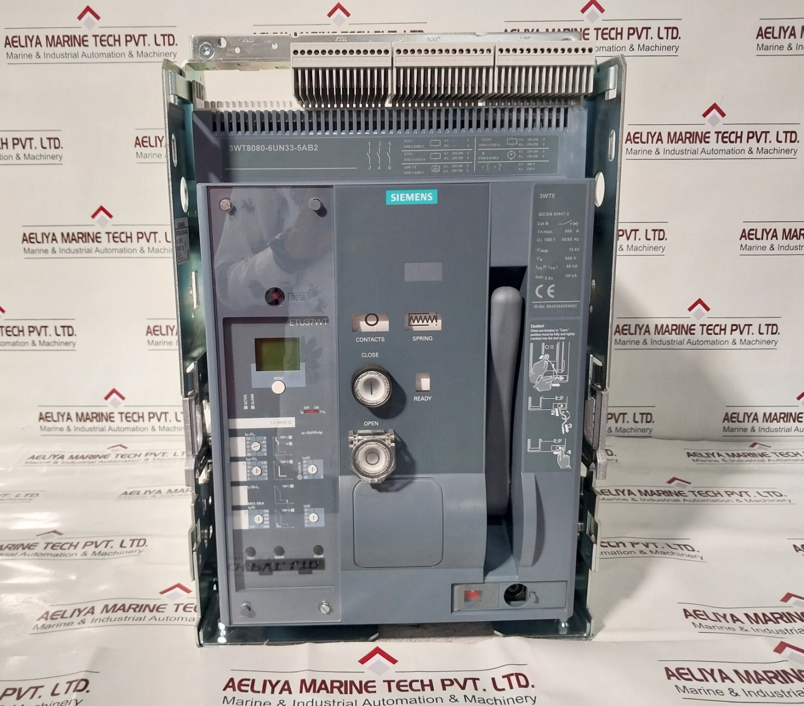 Siemens 3WT8080-6UN33-5AB2 800A Air Circuit Breaker 800A 1000V 50/60Hz