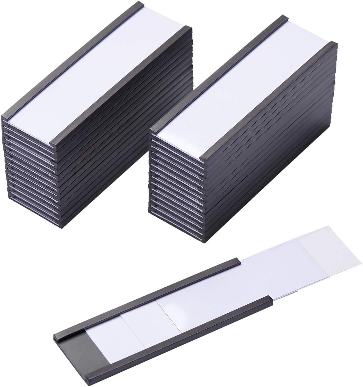 200 Pieces Magnetic Label Holders with Magnets Data Card Holders…