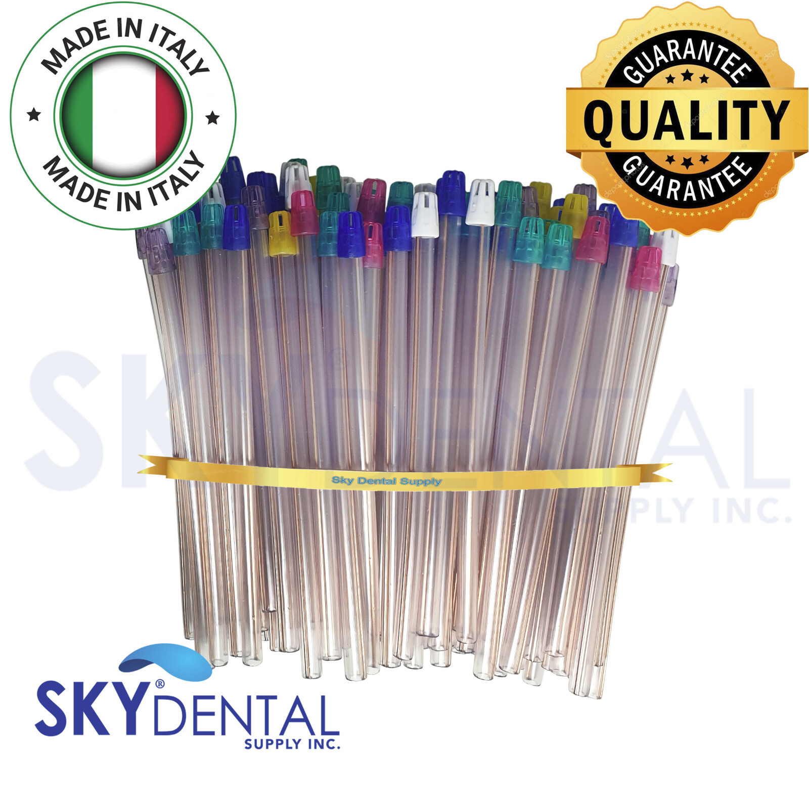 Saliva Ejectors Dental Suction Ejector Clear with Multicolor tips up to 4500