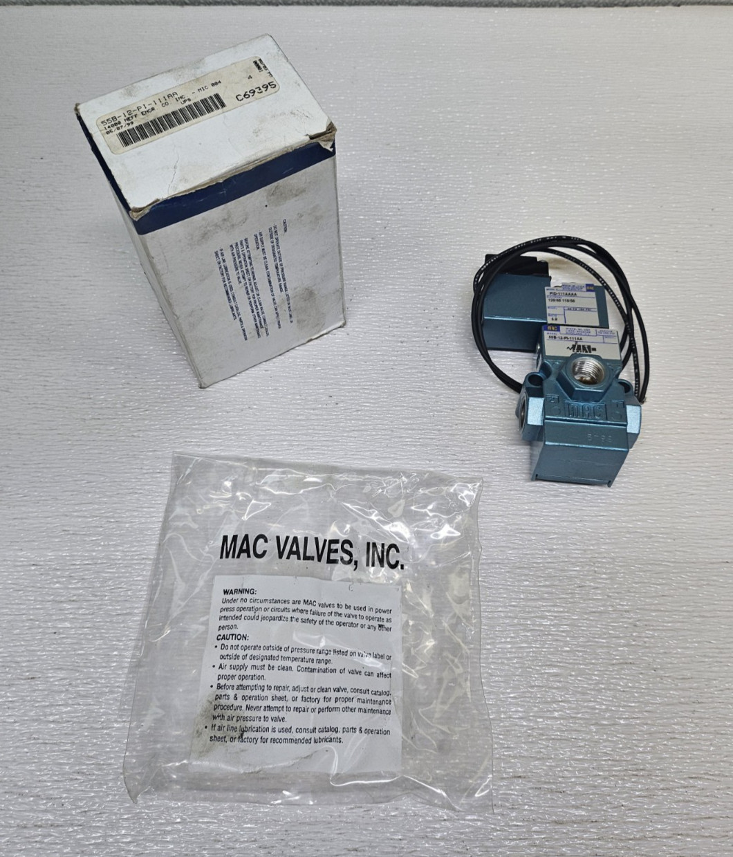 Mac Valves 55B-12-PI-111AA Solenoid Valve