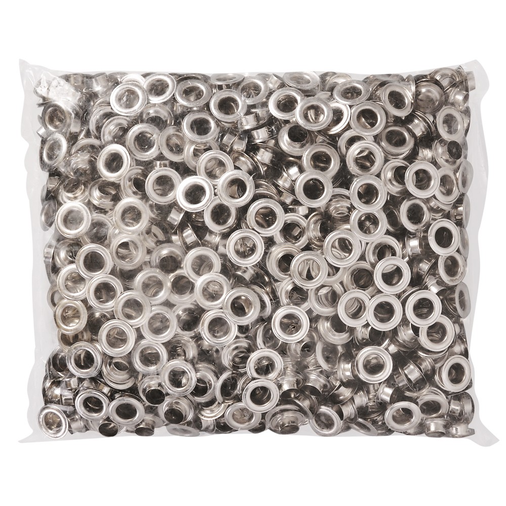 Yescom 1000 pcs 1/2″ Grommet Kit 12mm Size #4 Eyelets and Washers Nickel YES0384