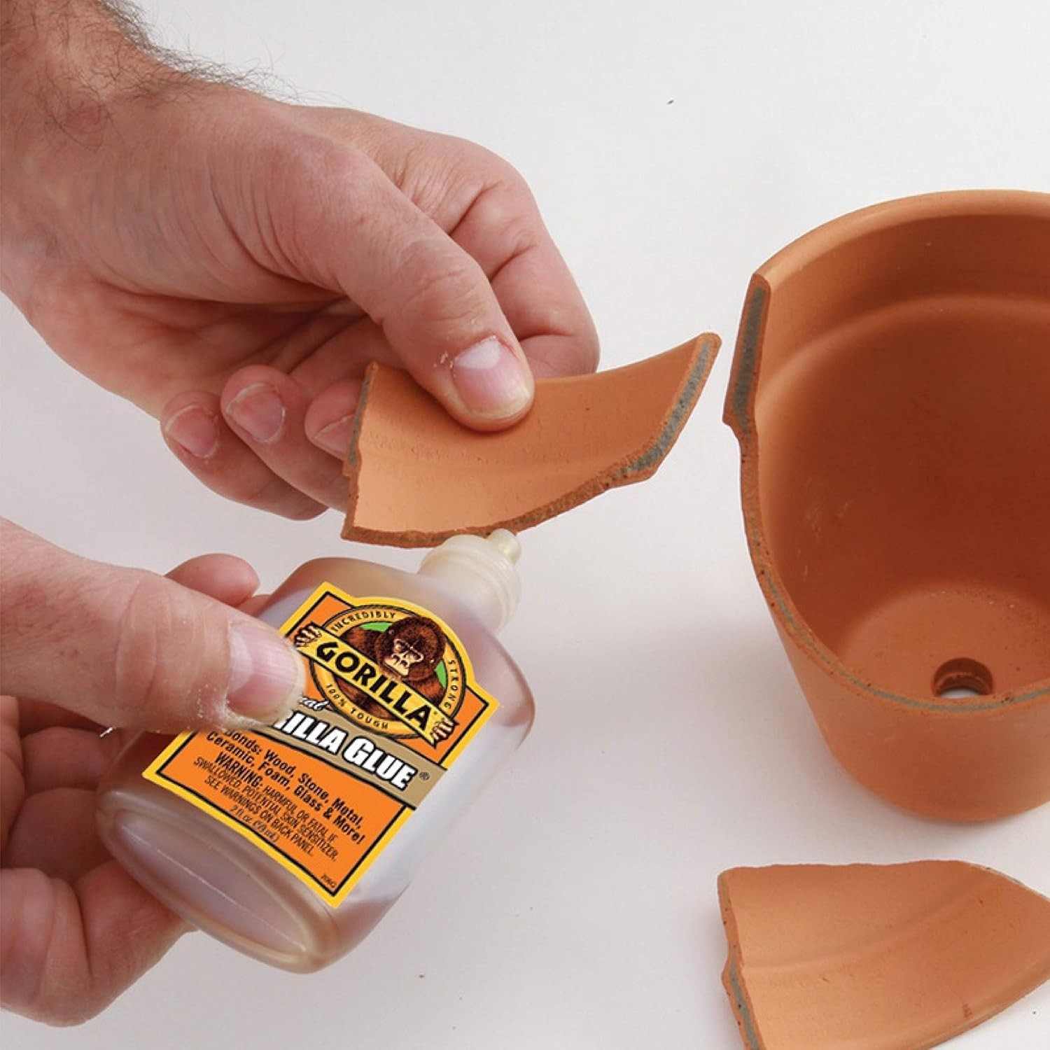 Gorilla Original Gorilla Glue, Waterproof Polyurethane Glue, 2 oz, Brown