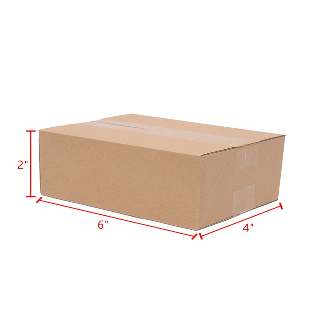 100 Cardboard Paper Boxes Mailing Packing Shipping Box Corrugated Carton 6x4x2”