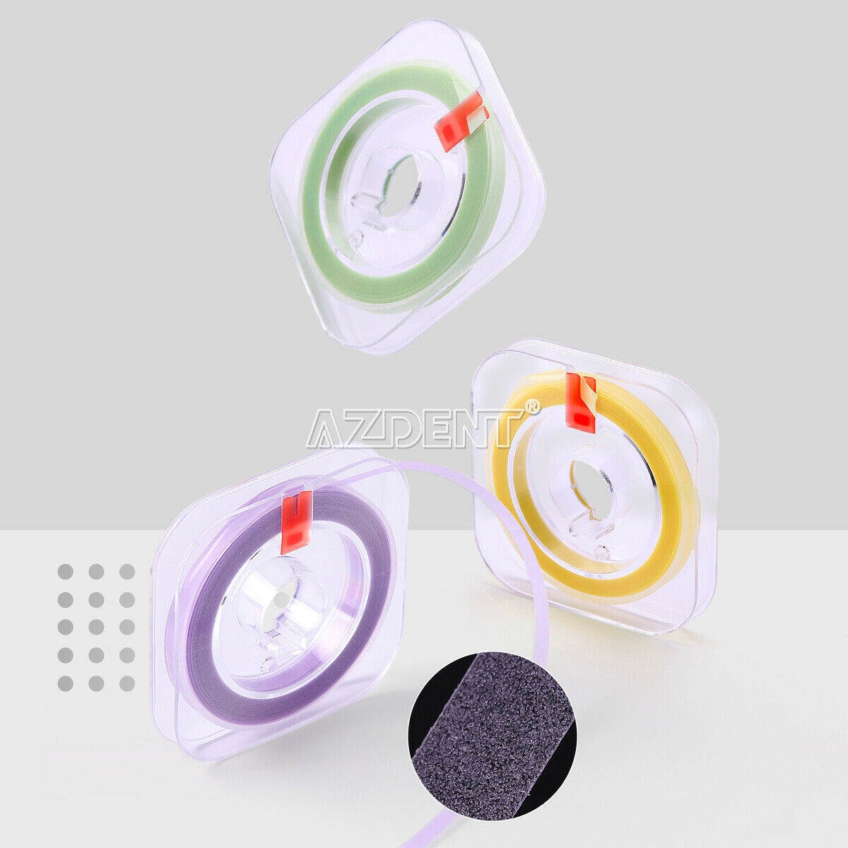 Dental Abrasive Strips Polyester Polishing Strip Coarse/Medium/Fine AZDENT