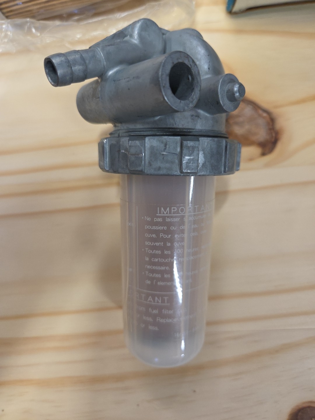Kubota Fuel Filter Assembly With Extra Filter
